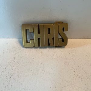 1980’s brass colored belt buckle